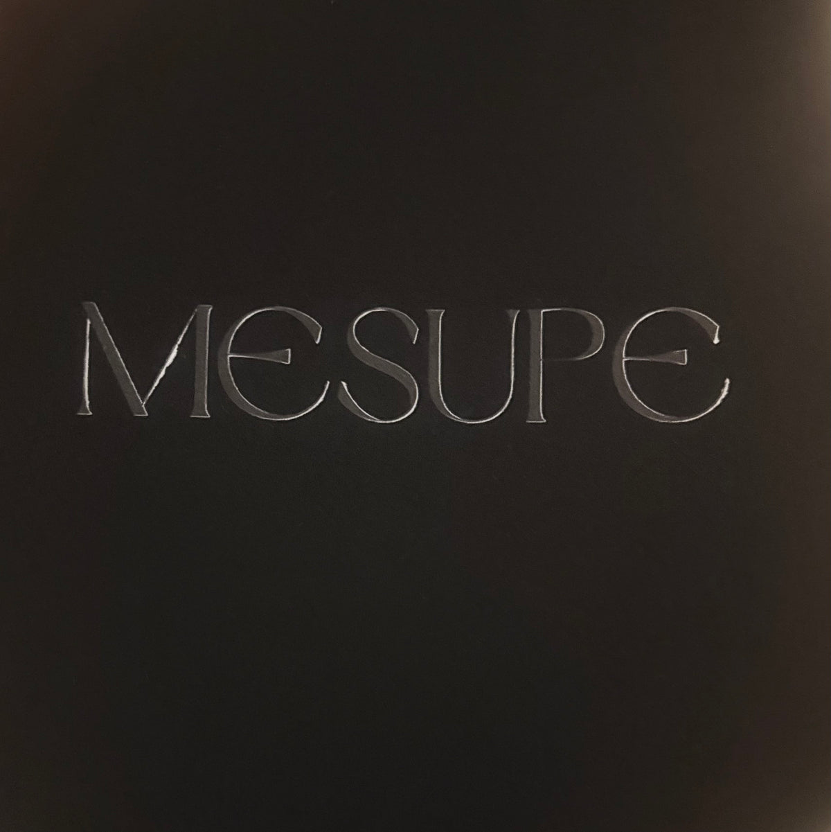 “MESUPE” Heavyweight Black Tee