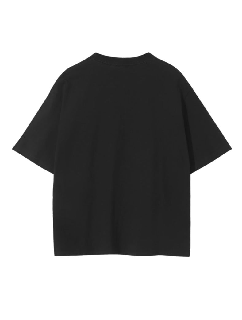 “MESUPE” Heavyweight Black Tee