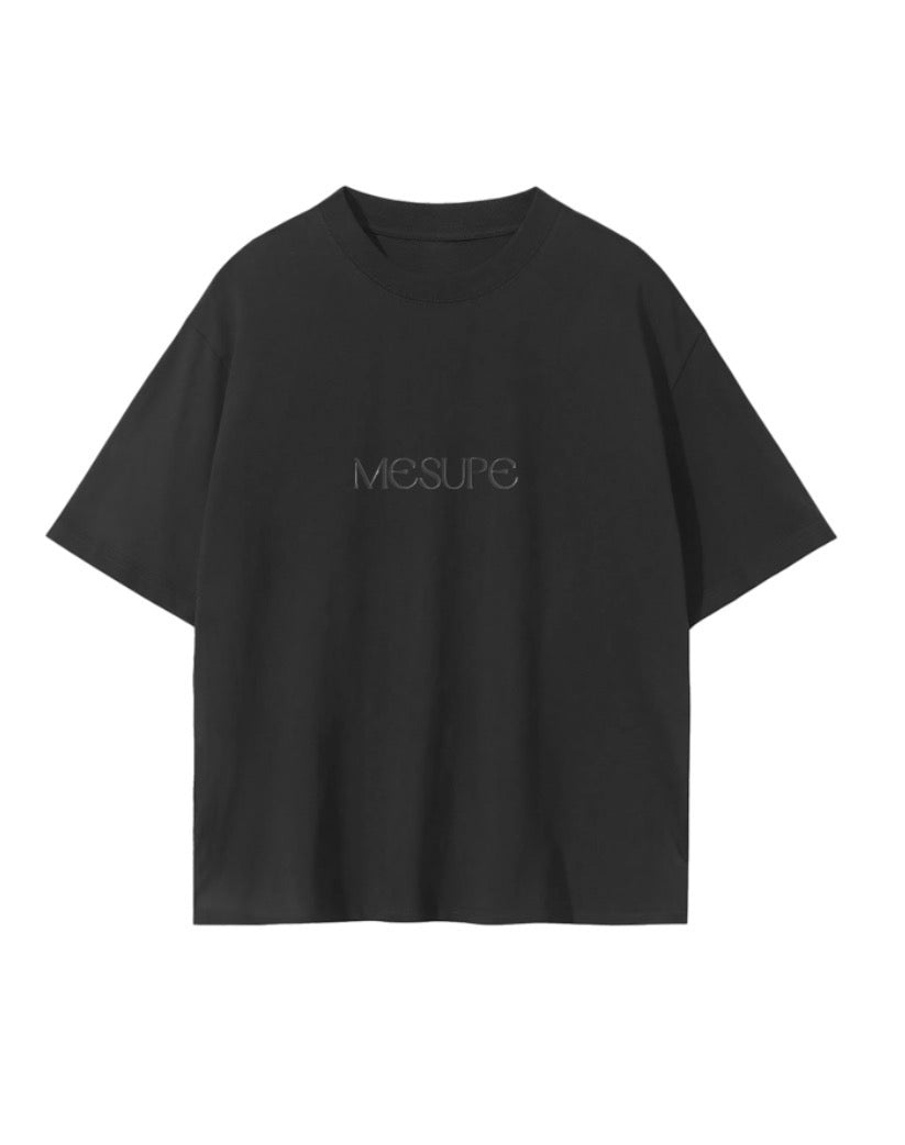 “MESUPE” Heavyweight Black Tee